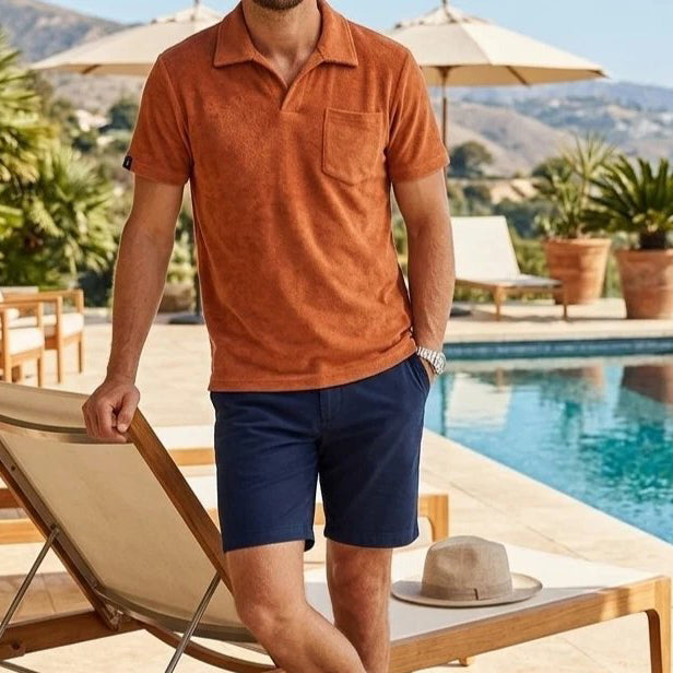 Criquet Terrycloth Polo Men's T-Shirt