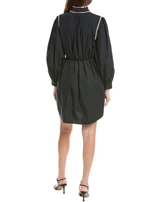 Julia Jordan Embroidered Mini Shirt Dress