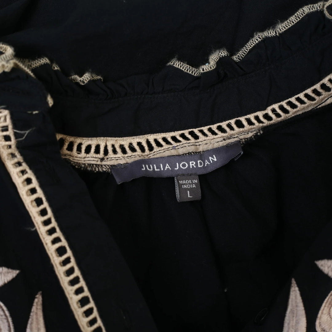 Julia Jordan Embroidered Mini Shirt Dress