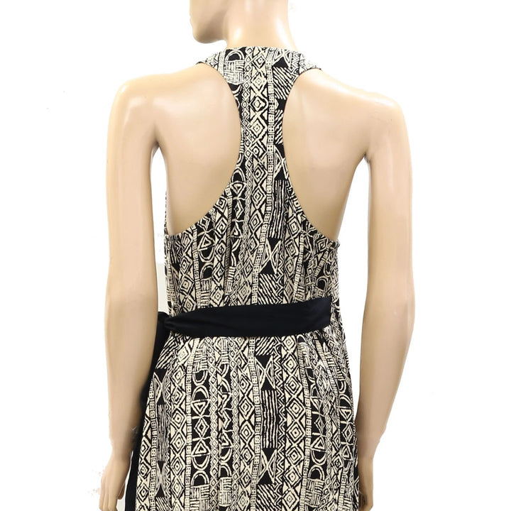 Ecote Urban Outfitters Aztec Print Whitney Wrap Midi Dress