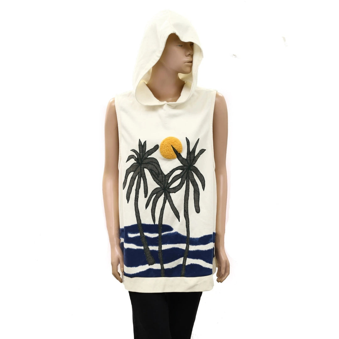 Anthropologie Celandine Sleeveless Hoodie Cover-Up Mini Dress