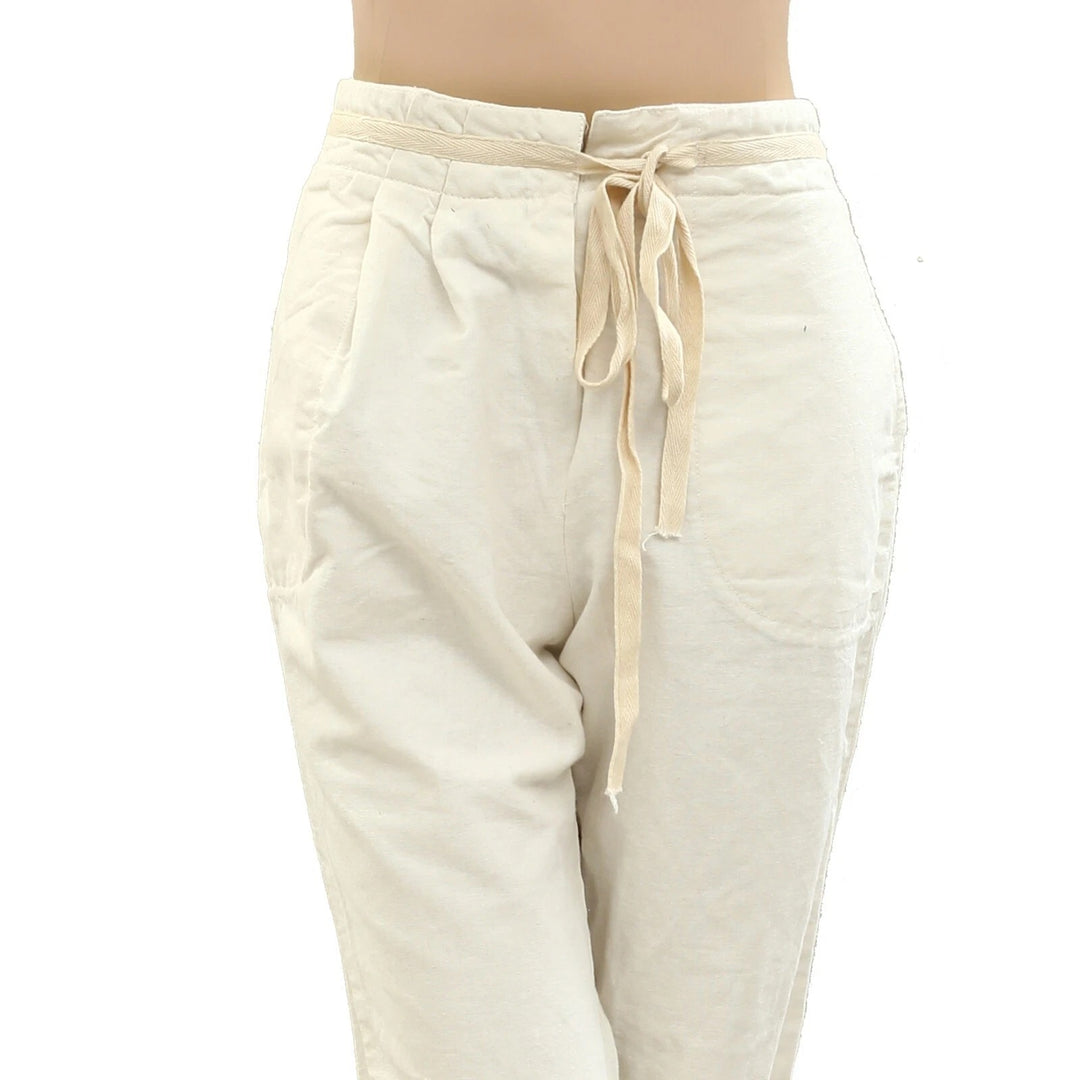 Free People Pleated Solid Capri Pants