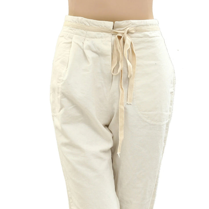 Free People Pleated Solid Capri Pants