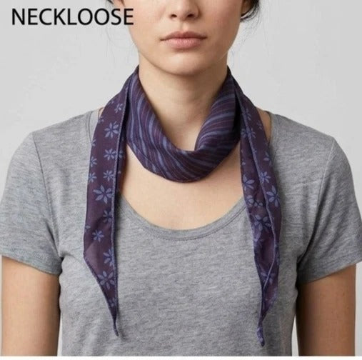Free People Tilly Skinny Silk Convertible Scarf Neck Handbag Print