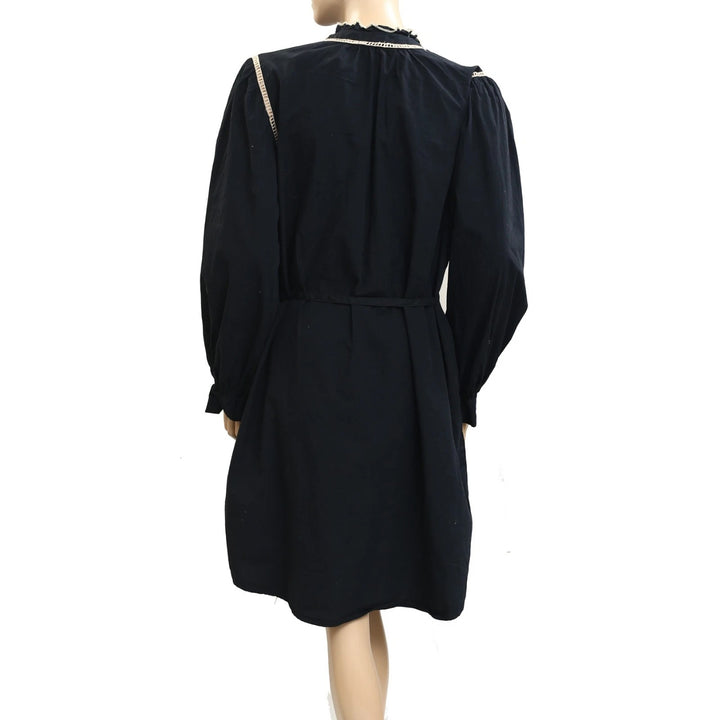 Julia Jordan Embroidered Mini Shirt Dress