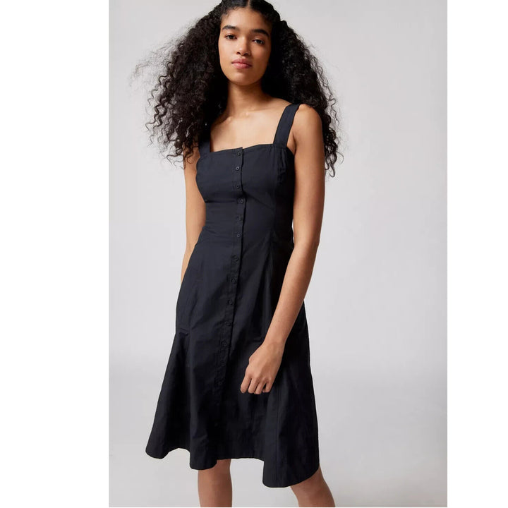 BDG Urban Outfitters Teega Button Midi Dress
