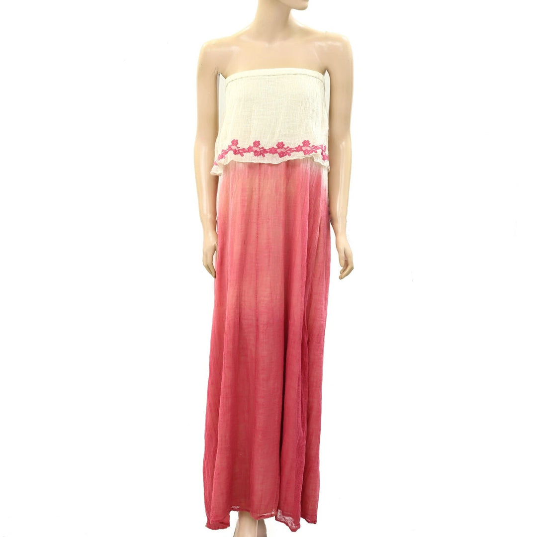 Lynne Love Lynne's World Dip Dye Maxi Tube Dress