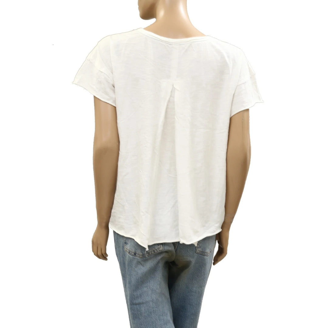 Anthropologie Lauren Filzenger Love The Earth Floral Tee Blouse Top