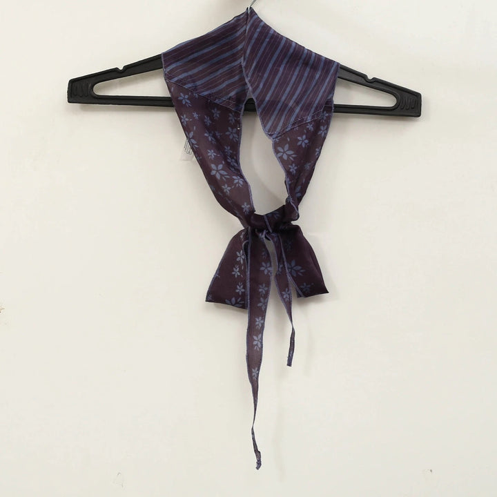 Free People Tilly Skinny Silk Convertible Scarf Neck Handbag Print