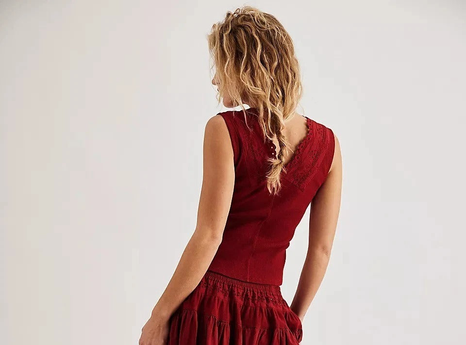 Free People Gesibelle Blouse Top