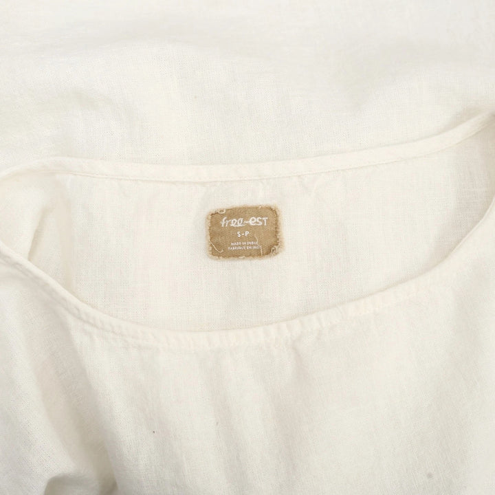 Free People Free-est Alina Cotton-Linen Short-Sleeve Top