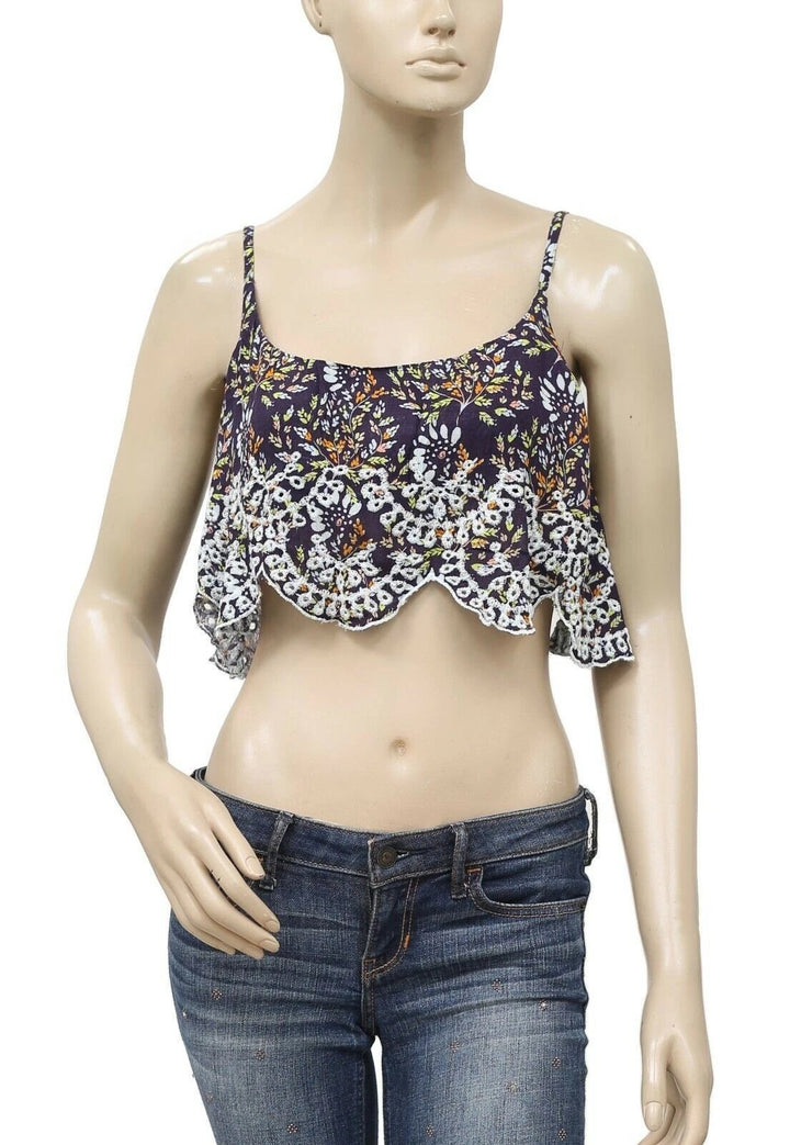Intimately Free People So Much Fun Cropped Cami Blouse Top