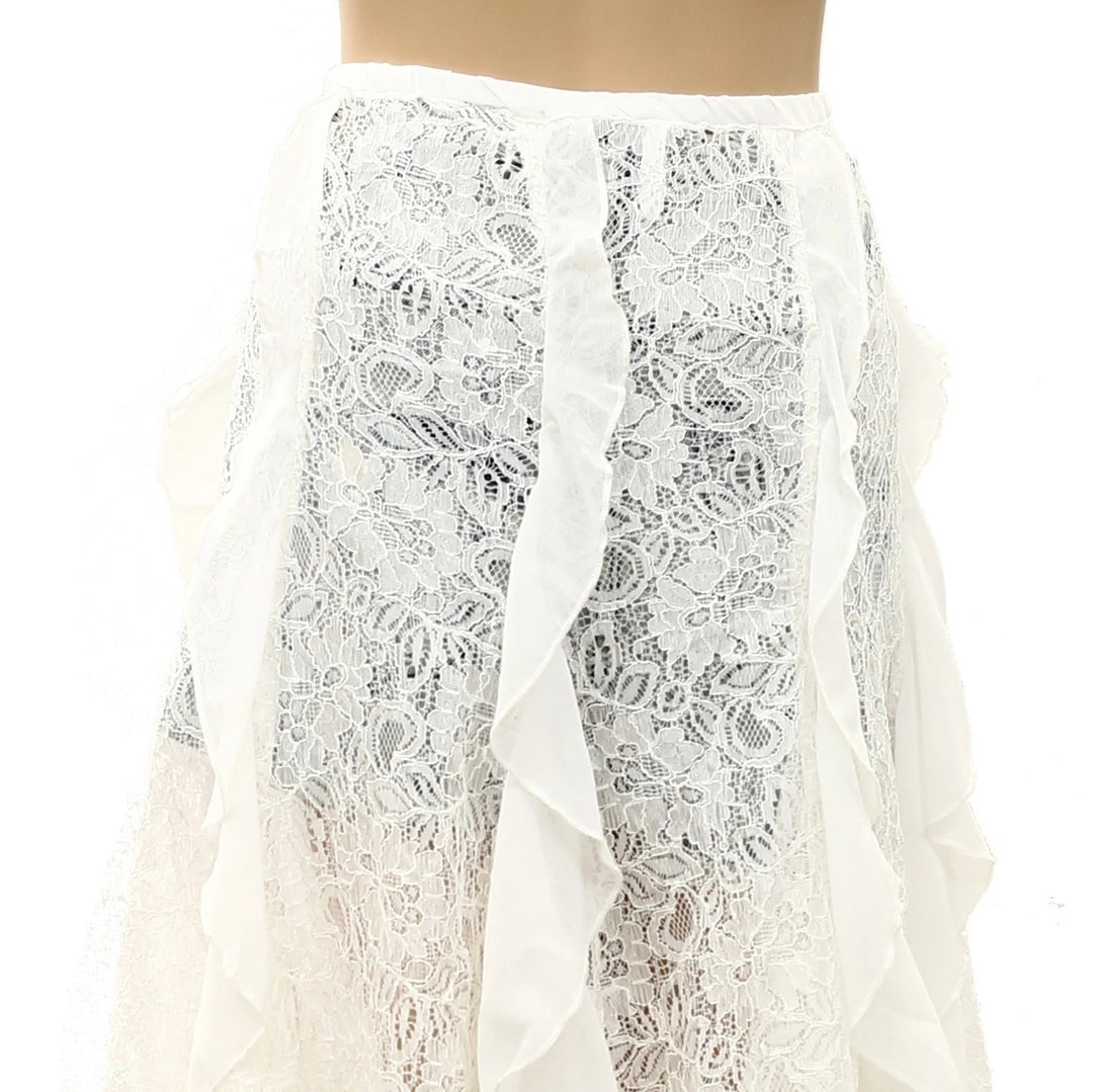 Free People Intimately Candy Calling Maxi Slip Skirt