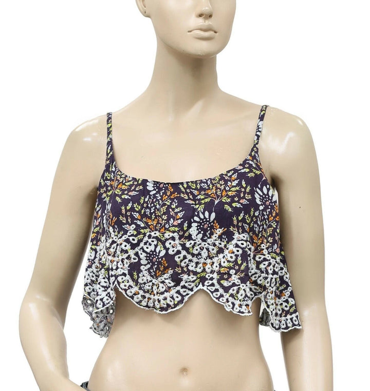 Intimately Free People So Much Fun Cropped Cami Blouse Top