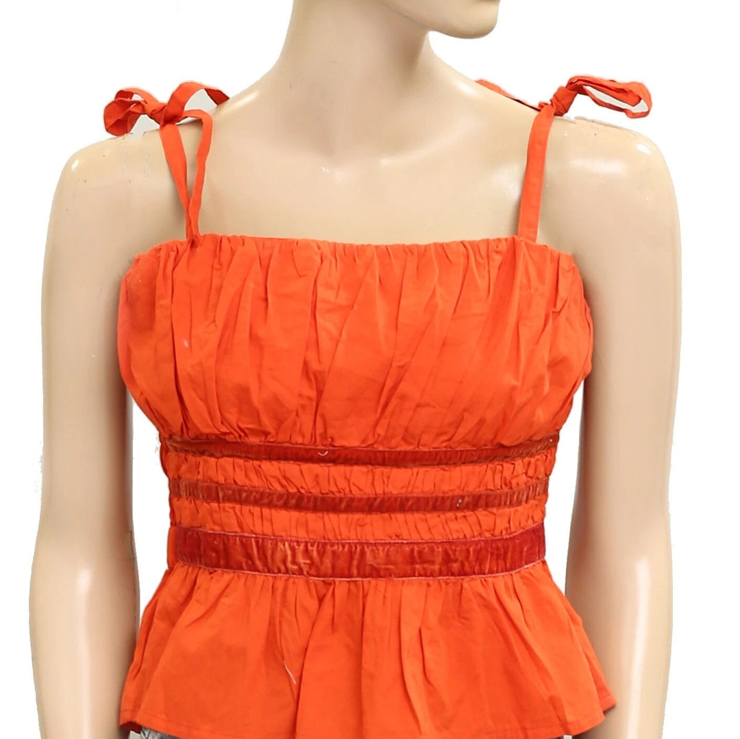 By Anthropologie Maeve Smocked Blouse Tank Top