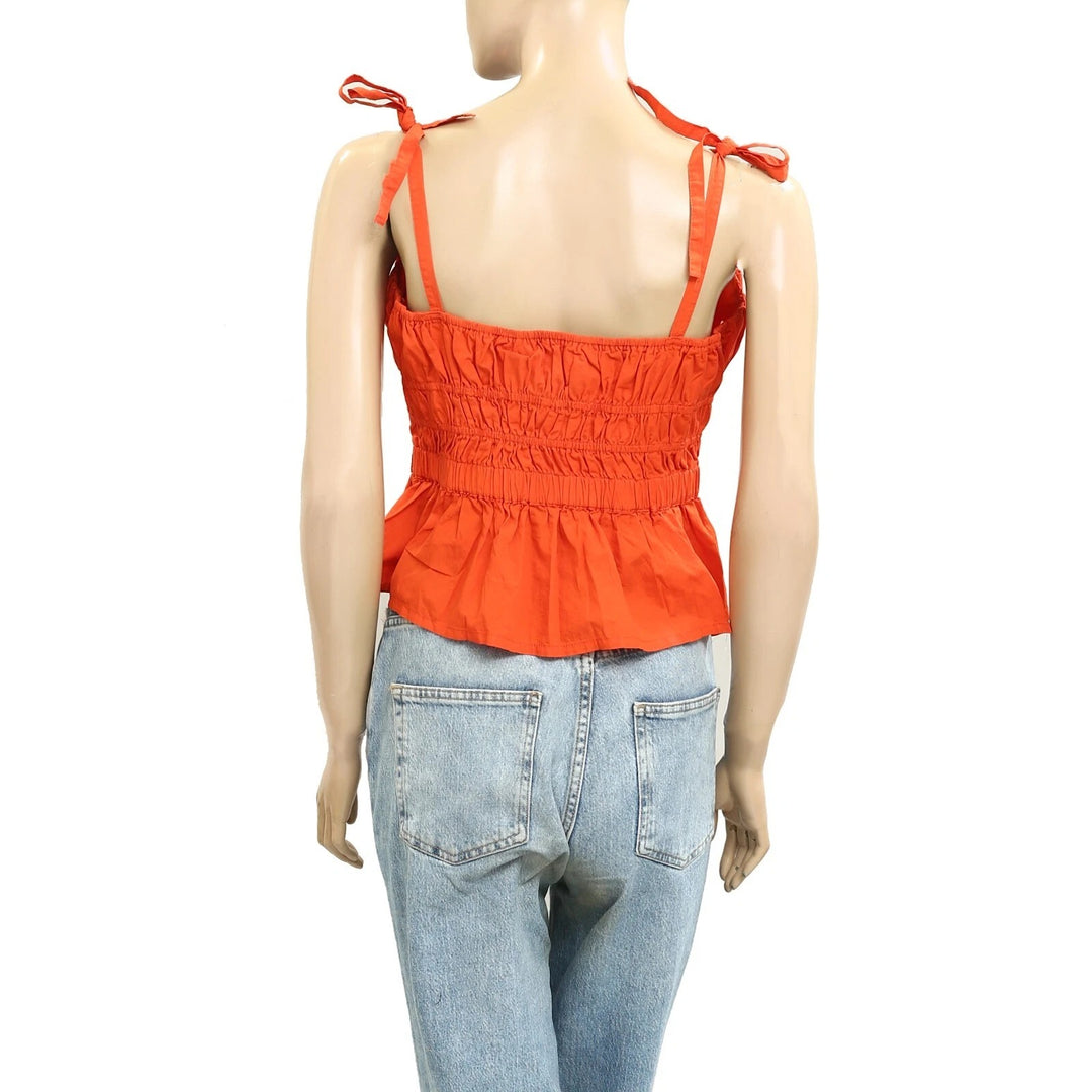 By Anthropologie Maeve Smocked Blouse Tank Top