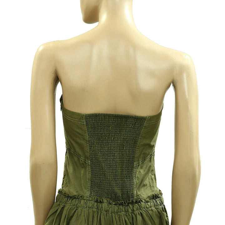 Urban Outfitter UO Rex Strapless Cargo Bubble Hem Mini Dress