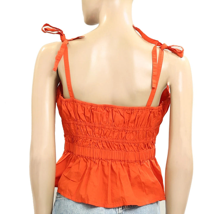 By Anthropologie Maeve Smocked Blouse Tank Top