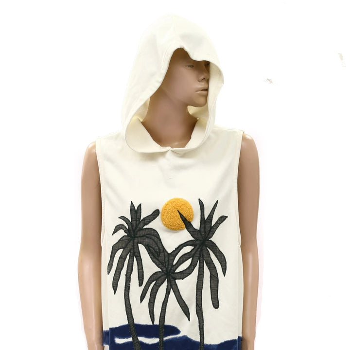 Anthropologie Celandine Sleeveless Hoodie Cover-Up Mini Dress