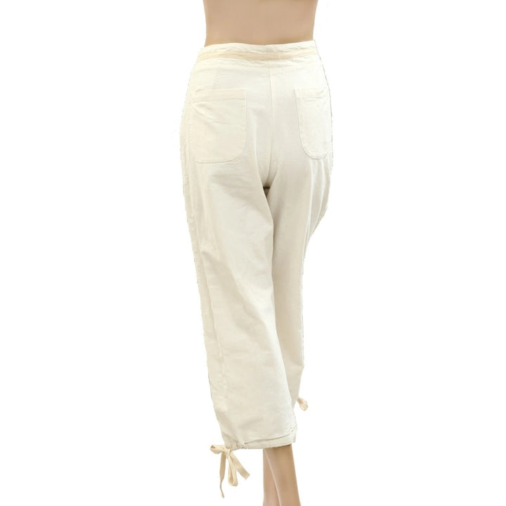 Free People Pleated Solid Capri Pants
