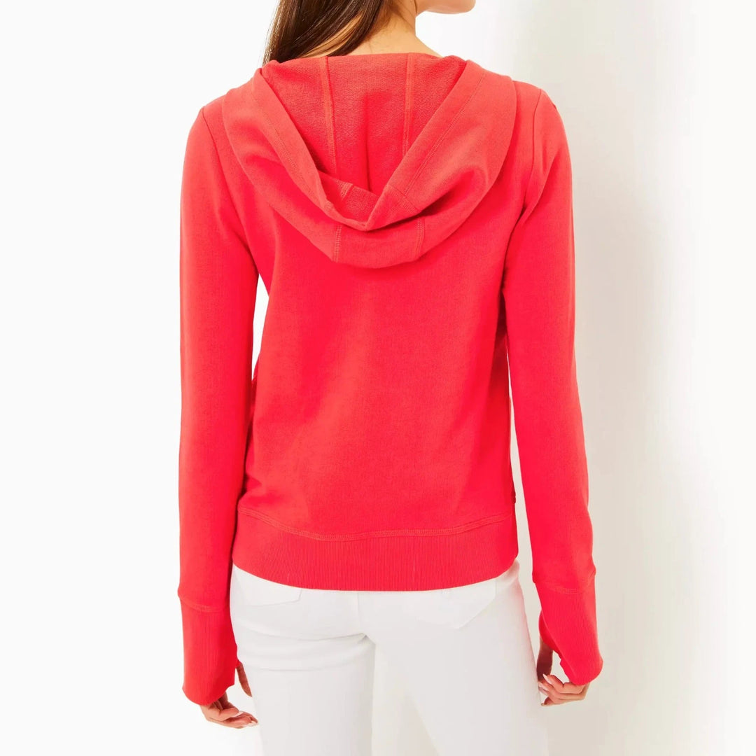 Lilly Pulitzer Luxletic Carrie Pullover Hoodie Top