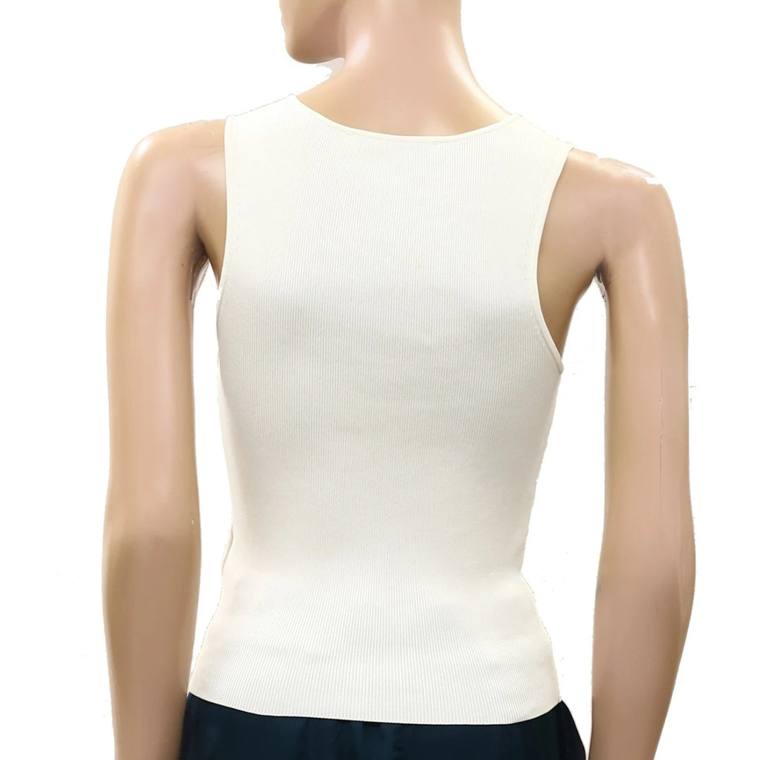 Zara Ribbed Cropped Tank Blouse Top