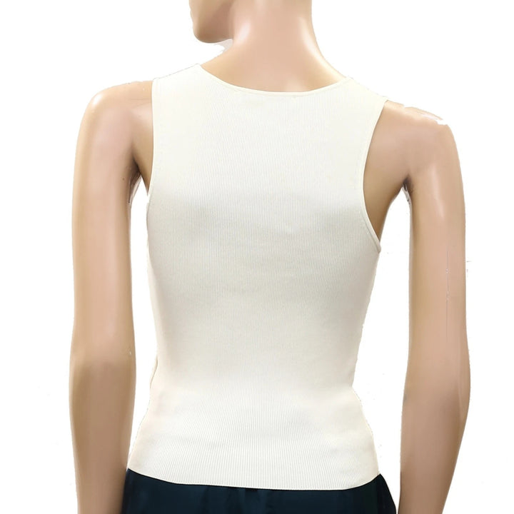 Zara Ribbed Cropped Tank Blouse Top
