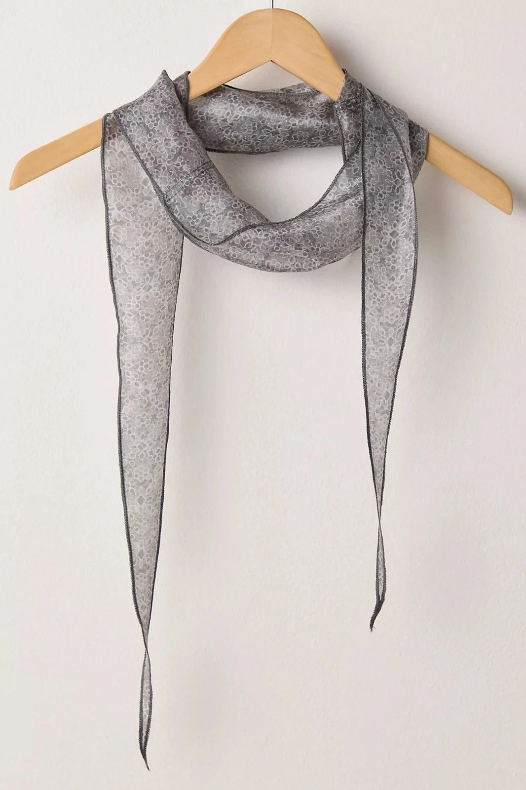 Free People Tilly Skinny Silk Convertible Scarf Neck Handbag Print