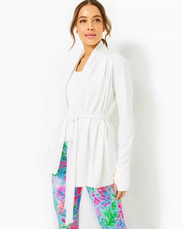 Lilly Pulitzer Luxletic Caspain Wrap Jacket Top