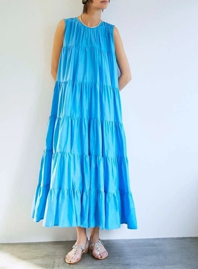 Merlette Ron Herman Caron Tiered Maxi Dress