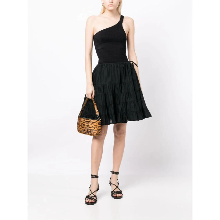 Merlette NYC Ruffle-Detailing Cotton Mini Skirt