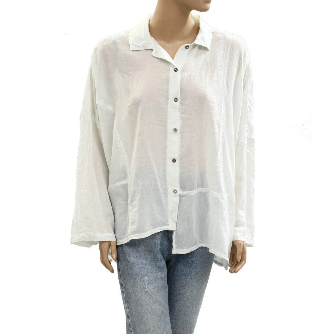 Free People Intimately Heat of The Night Lounge Shirt Top