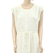 Des Petits Hauts Etretat Shimmer Ivory Dress