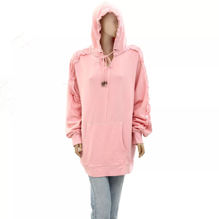 Free People XOXO Hoodie Sweatshirt Top