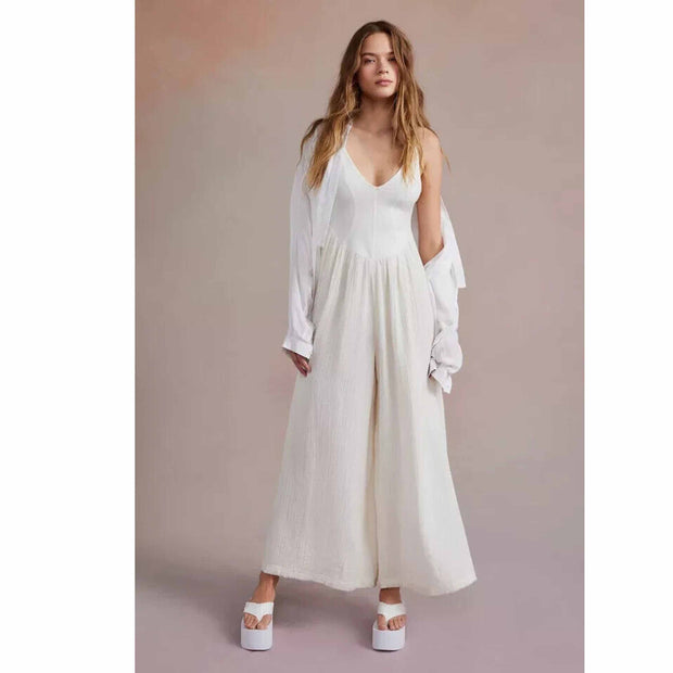 Out From Under Urban Outfitters Quinn Wide-Leg Jumpsuit