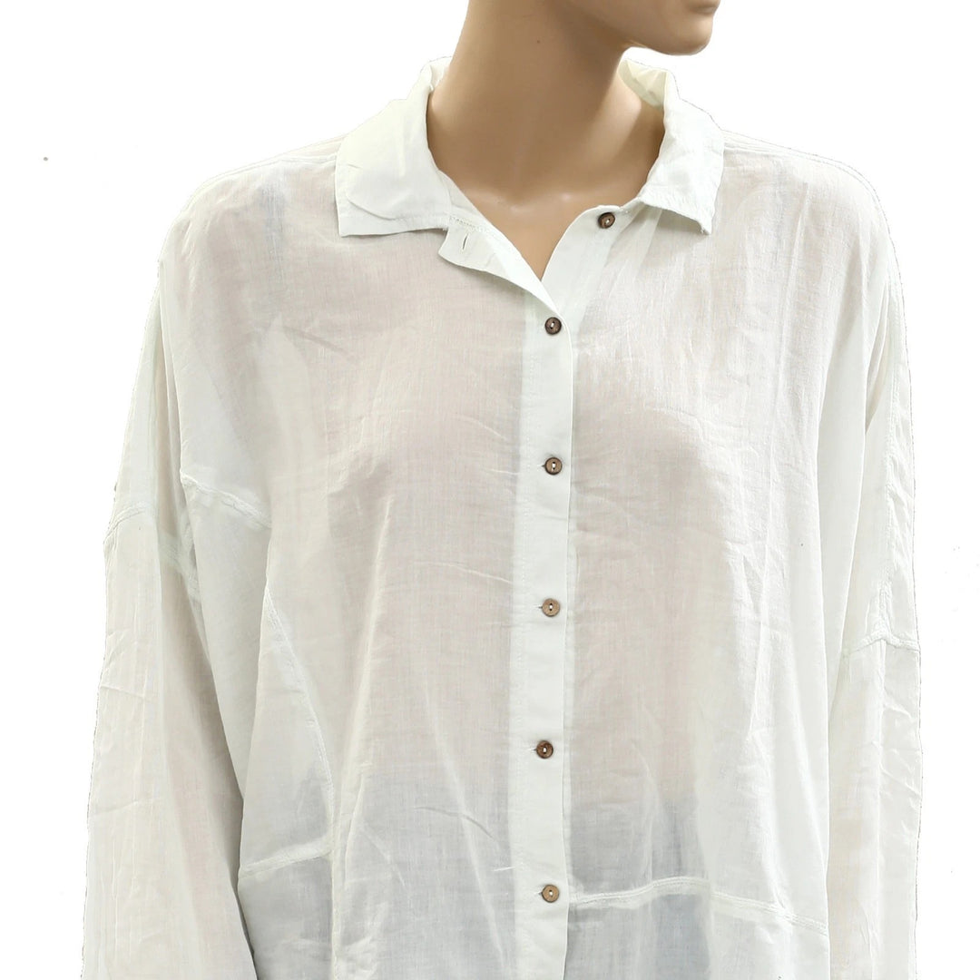 Free People Intimately Heat of The Night Lounge Shirt Top