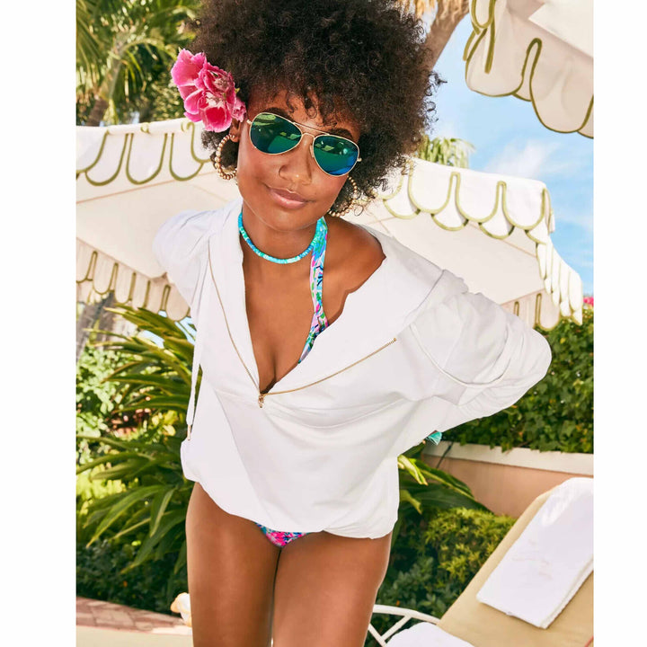 Lilly Pulitzer Lora Hoodie Tunic Top