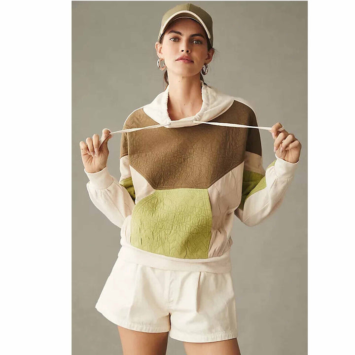 Daily Practice by Anthropologie Quilted Hoodie Top