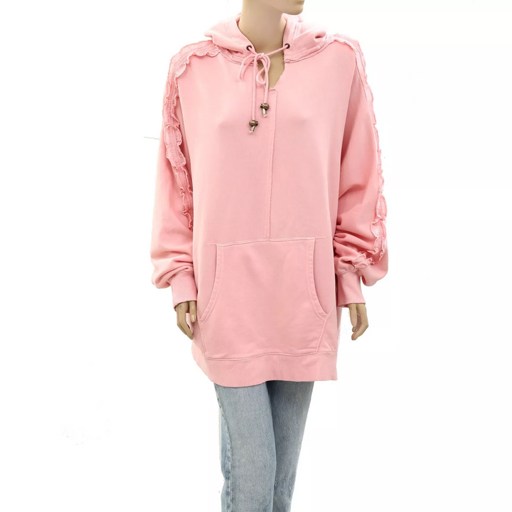 Free People XOXO Hoodie Sweatshirt Top