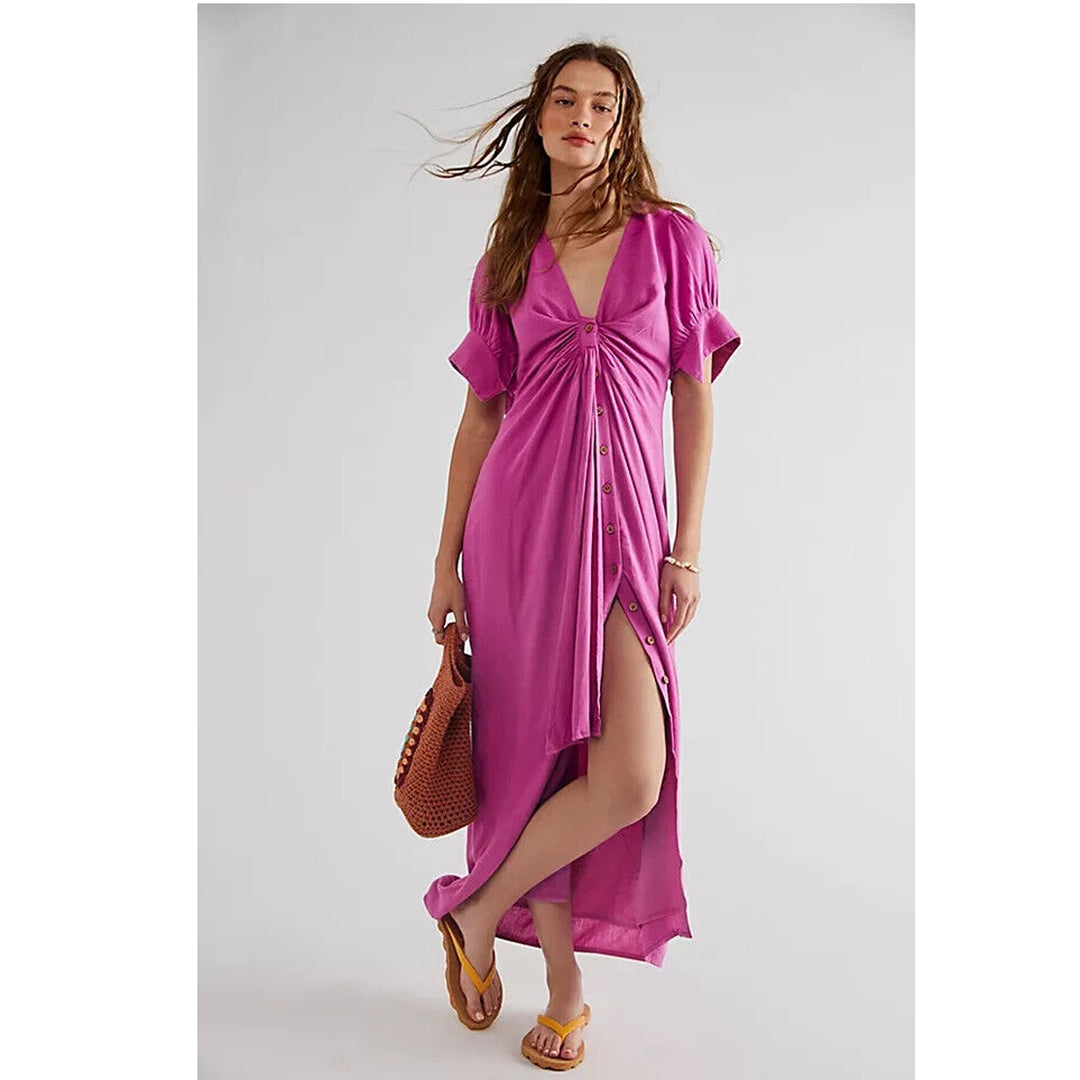 vintage summer midi dress free people Free People + Vintage Summer Midi Dress