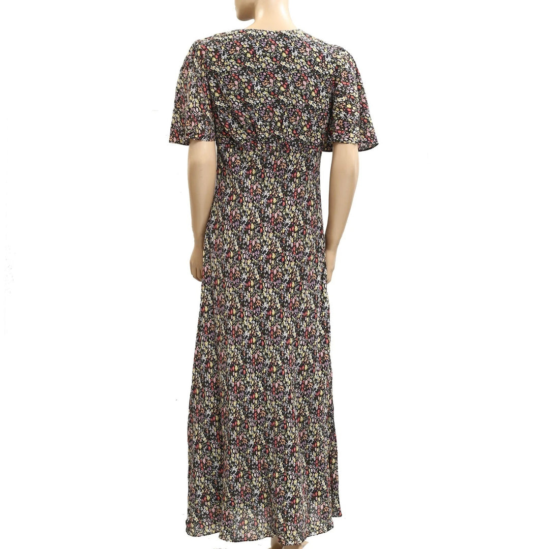 Saylor NYC Anthropologie Floral Printed V-Neck Long Maxi Dress