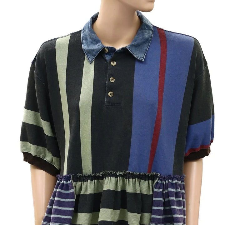 Free People Harbor Stripe Blouse Top