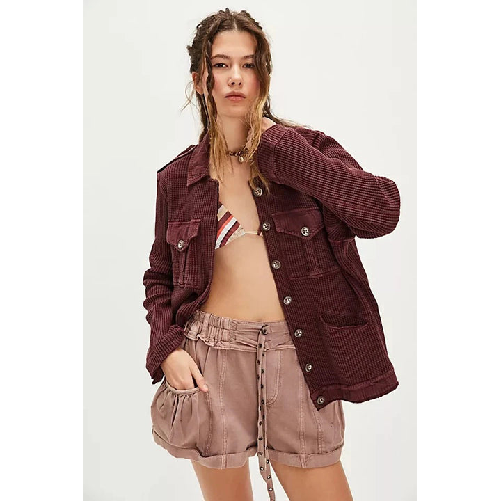 Free People FP One Logan Jacket Shirt Top