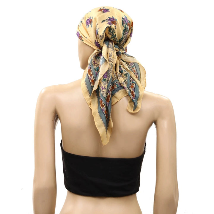 Free People So Silk Printed Bandana Scarf Tube Top Wrap Belt