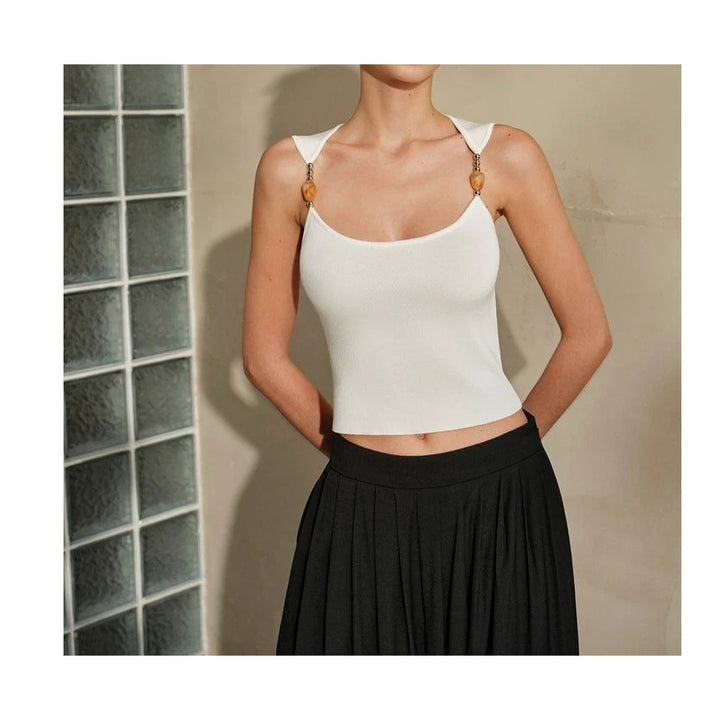 Zara Ribbed Cropped Tank Blouse Top