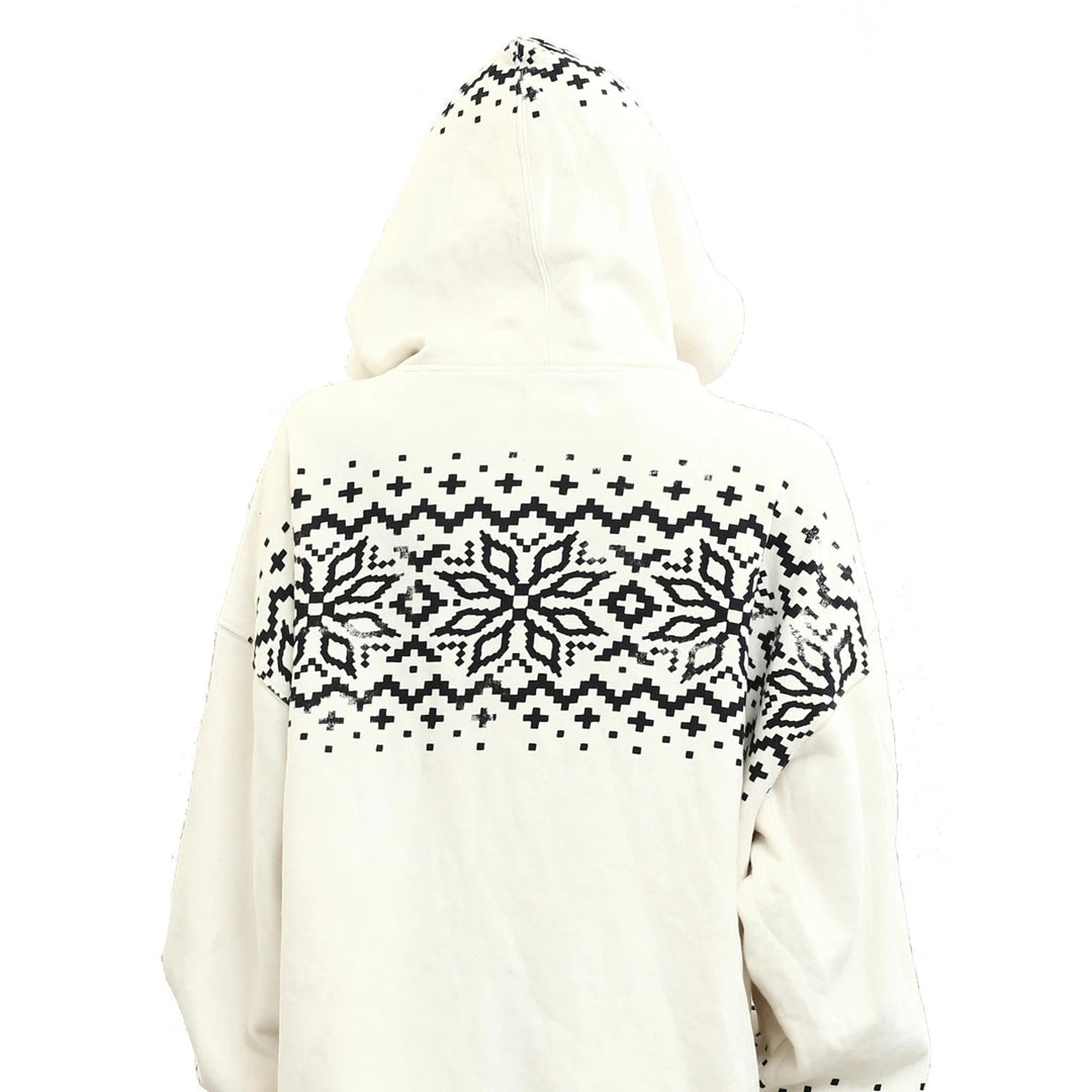 Free People We The Free Graphic Tribal Printed Hoodie Sweatshirt Top
