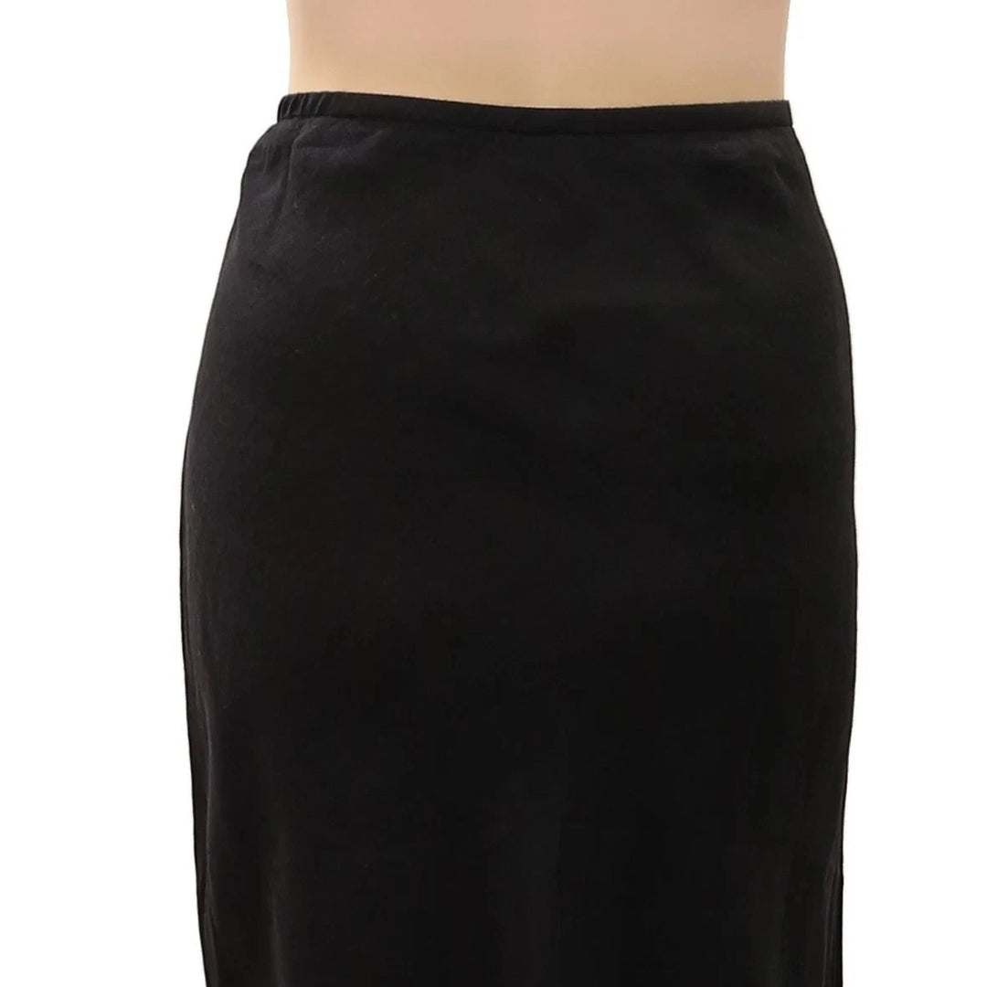 James Perse Los Angeles Linen Canvas Midi Skirt
