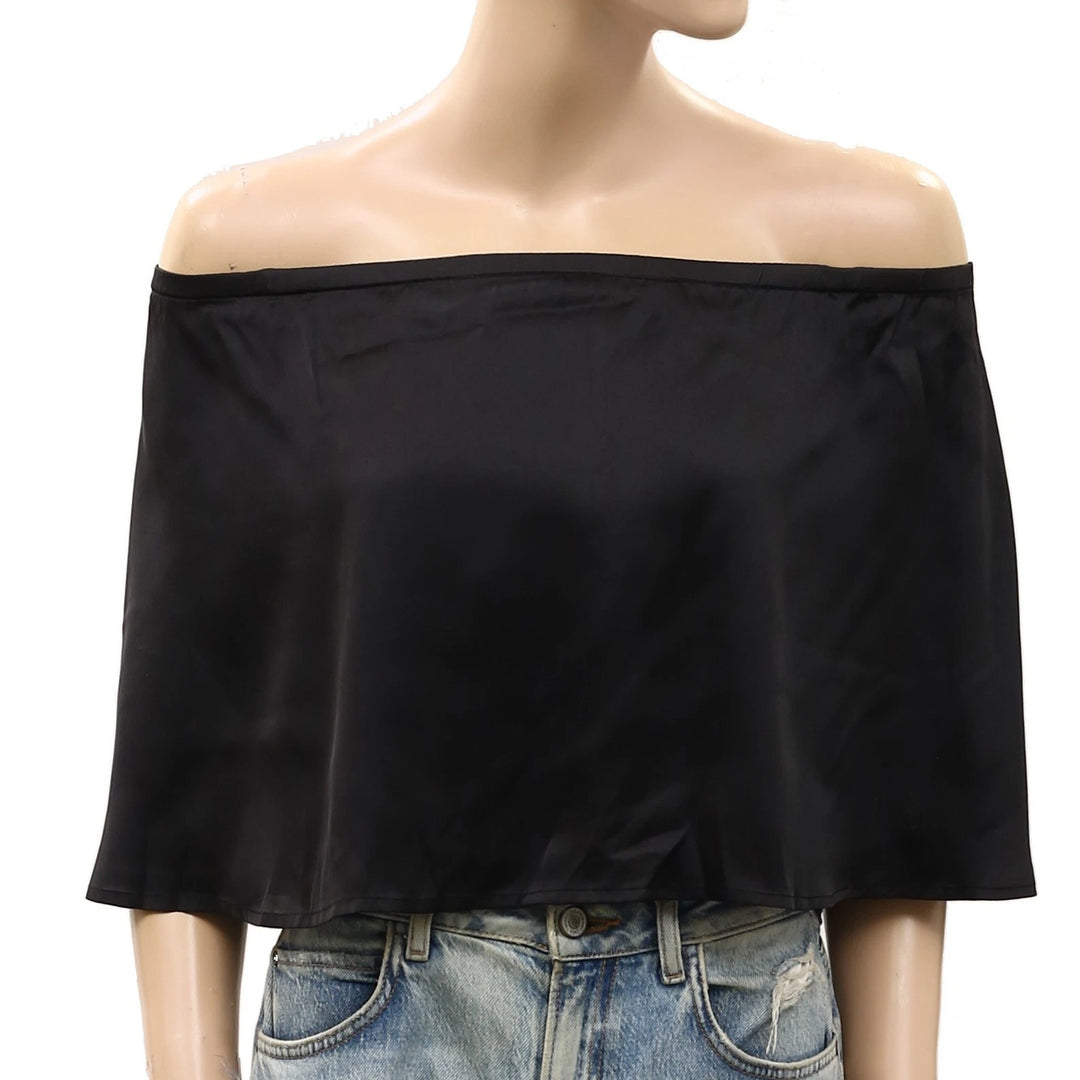 Free People Off The Shoulder Cape Layered Cropped Top