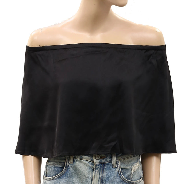 Free People Off The Shoulder Cape Layered Cropped Top