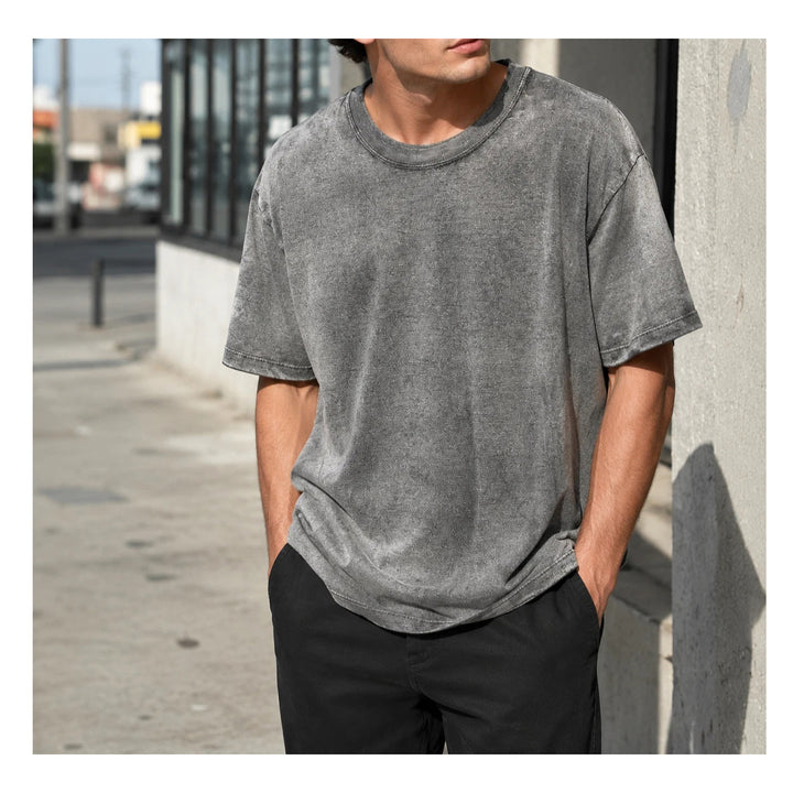 Urban Outfitters UO Solid Short Silver T-Shirt Men's